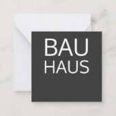 Bauhaus Mitteilungskarte (Vorderseite)