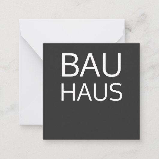 Bauhaus Mitteilungskarte (Vorderseite)