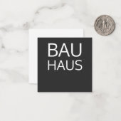Bauhaus Mitteilungskarte (Vorderseite/Rückseite Beispiel)