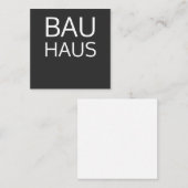 Bauhaus Mitteilungskarte (Vorne/Hinten)
