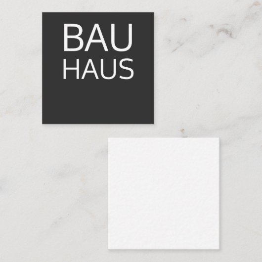 Bauhaus Mitteilungskarte (Vorne/Hinten)