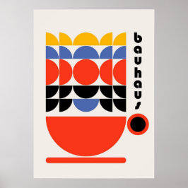 Bauhaus, modern, minimalistisch, geometrisch, abst poster