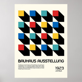 Bauhaus, modern, minimalistisch, geometrisch, abst poster