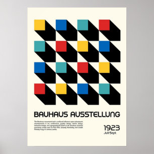 Bauhaus, modern, minimalistisch, geometrisch, abst poster
