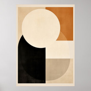 Bauhaus, modern, minimalistisch, geometrisch, abst poster