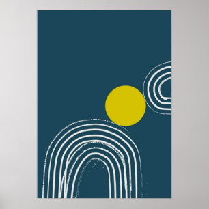 Bauhaus, modern, minimalistisch, geometrisch, abst poster