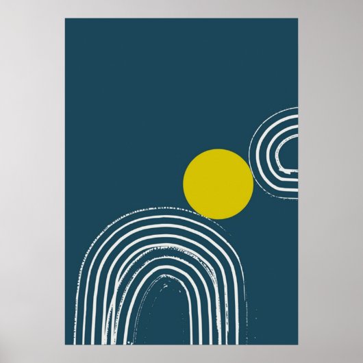 Bauhaus, modern, minimalistisch, geometrisch, abst poster (Vorne)