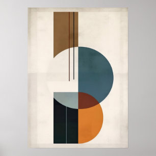 Bauhaus, modern, minimalistisch, geometrisch, abst poster