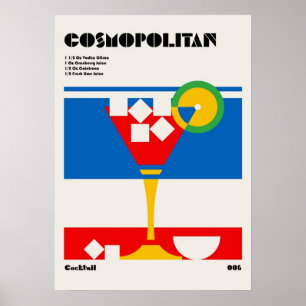 Bauhaus, modern, minimalistisch, geometrisch, abst poster