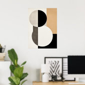Bauhaus, modern, minimalistisch, geometrisch, abst poster (Heimbüro)