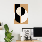 Bauhaus, modern, minimalistisch, geometrisch, abst poster (Heimbüro)