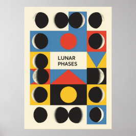 Bauhaus, modern, minimalistisch, geometrisch, abst poster