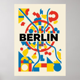 Bauhaus, modern, minimalistisch, geometrisch, abst poster