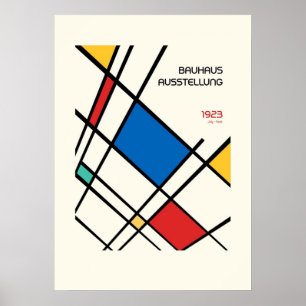 Bauhaus, modern, minimalistisch, geometrisch, abst poster