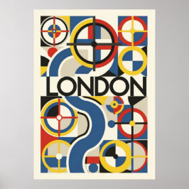 Bauhaus, modern, minimalistisch, geometrisch, abst poster