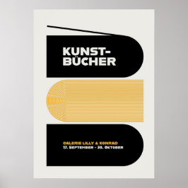 Bauhaus, modern, minimalistisch, geometrisch, abst poster