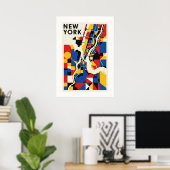 Bauhaus, modern, minimalistisch, geometrisch, abst poster (Heimbüro)