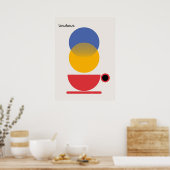 Bauhaus, modern, minimalistisch, geometrisch, abst poster (Küche)