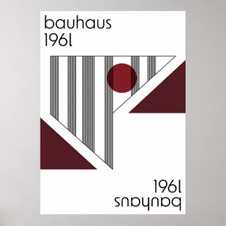Bauhaus, modern, minimalistisch, geometrisch, abst poster