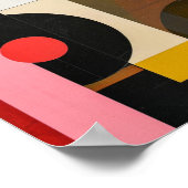 Bauhaus moderne abstrakte Kunst Poster (Ecke)
