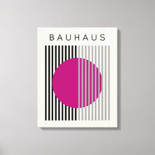 Bauhaus Moderne Kunst Lila Rundwege Leinwanddruck