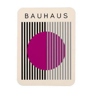 Bauhaus Moderne Kunst Lila Rundwege Magnet