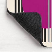 Bauhaus Moderne Kunst Lila Rundwege Mousepad (Ecke)