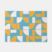 Bauhaus Muster 03 Throw Pillow Magnet Fleece Blan Fußmatte (Vorderseite)