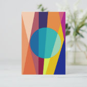 Bauhaus-Muster Dankeskarte (Stehend Vorderseite)