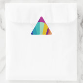 Bauhaus-Muster Dreieckiger Aufkleber (Tasche)