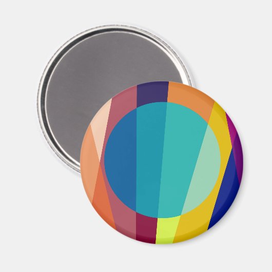 Bauhaus-Muster Magnet (Vorderseite/Rückseite)