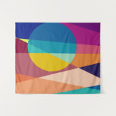 Bauhaus-Muster Wandteppich (Vorderseite (Horizontal))