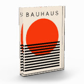 Bauhaus Orange Red Sun Fotoblock (Links)