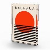 Bauhaus Orange Red Sun Fotoblock (Rechts)