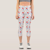 Bauhaus Pattern Capri Leggings (Vorderseite)