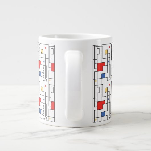 Bauhaus Pattern Jumbo-Tasse (Rückseite)