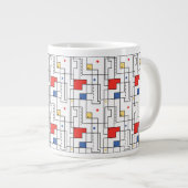 Bauhaus Pattern Jumbo-Tasse (Vorderseite Rechts)