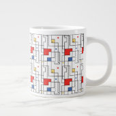 Bauhaus Pattern Jumbo-Tasse (Rechts)
