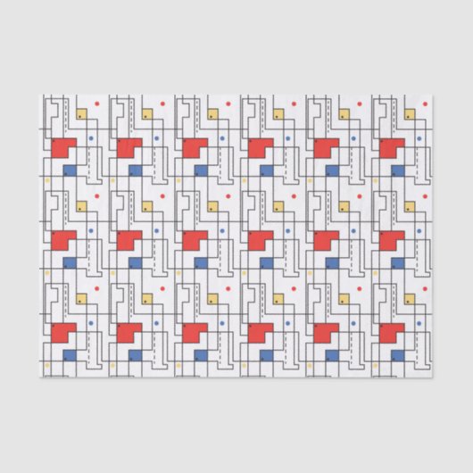 Bauhaus Pattern Seidenpapier (Vorderseite)