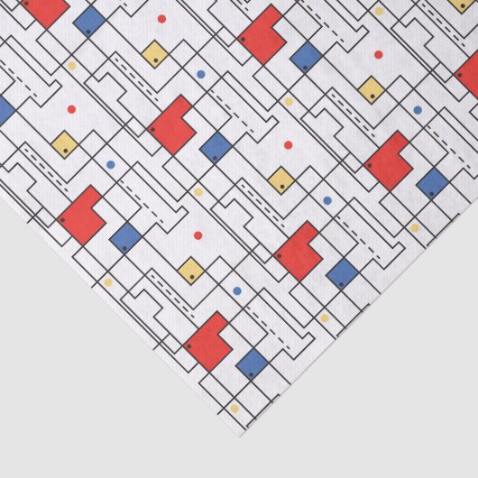 Bauhaus Pattern Seidenpapier (Ausschnitt)