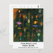 Bauhaus Paul Klee Fish Magic Exhibition Postkarte (Vorne/Hinten)