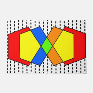 Bauhaus Pentagons Fußmatte