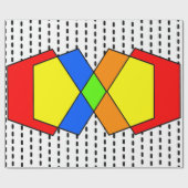 Bauhaus Pentagons Geschenkpapier (Flach)