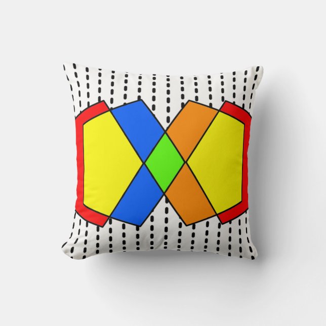 Bauhaus Pentagons Kissen (Vorderseite)