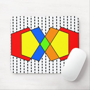 Bauhaus Pentagons Mousepad