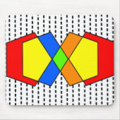Bauhaus Pentagons Mousepad (Vorne)