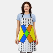 Bauhaus Pentagons Schürze (Getragen)