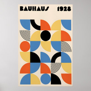 Bauhaus-Plakat Geometrische Moderne Kunst der Mitt Poster