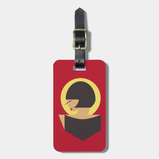 Bauhaus-Portrait Gepäckanhänger (Vorderseite vertikal)