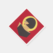 Bauhaus-Portrait Serviette (Ecke)